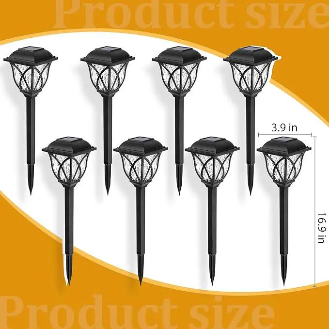 GIGALUMI Solar Lights Outdoor Waterproof, 8 Pack LED Solar Garden Lights, Solar Lights for Outside, Garden Decor for Yard, Patio, Landscape, Planter, Walkway (Warm White), photo 7 of 9