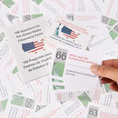US Citizenship Flash Cards 2025 | 100 USCIS Civic Flash Card (Questions & Answers) | Bilingual English & Spanish Naturalization Test Study Guide | Includes Booklet & Portable Cards Ideal Gifts by TinyTreasures Baby Boutique