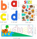 SpringFlower See & Spell Matching Letter Toy,Learning Educational Toy For 3 4 5 6 Years Old Boys And Girls,Preschool Learning Activities,Shape & Color Recognition Game,Cvc Word Builders For Kids,80Pcs by TinyTreasures Baby Boutique