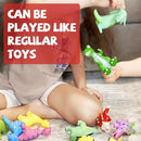 Hely Cancy Dinosaur Bath Toys - No Hole Bath Toys for Kids,Baby Bath Toys for Shower Water Pool Toys by TinyTreasures Baby Boutique
