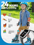 Kids Smart Watch Girls Boys, SmartWatch for Kids Smart Watch Gifts for 4-16 Years Old with Sleep Mode 19 Sports Mode Pedometer Birthday Gift for Boys Girls by TinyTreasures Baby Boutique