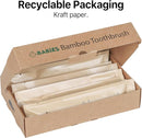 Sea Turtle Plant-Based Bristles, Ultra-Soft Bamboo Toothbrushes, Individually Sealed for Babies (10 Pack) by TinyTreasures Baby Boutique
