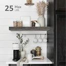 QEEIG Floating Shelves for Wall Bathroom Shelf Bedroom Kitchen Living Room Farmhouse Small Book Shelf 16 inch Set of 4, Grey (015-GY4) by CozyNest Decor