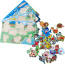 Peg Puzzle Set of 4 (32 pcs), Wooden Knob Puzzles for Toddlers Ages 1-3, Farm Zoo，Forest Animals, Pets, Sea Ocean Animals, Preschool Educational Cognitive Gifts by TinyTreasures Baby Boutique