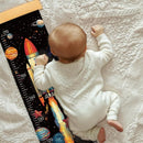 Personalized Name Kids Growth Chart for Wall, Rocket Premium Canvas Removable Height Chart for Kids, Height Measurement for Wall, Height Chart for Kids & Babies, Kids Nursery Decor by TinyTreasures Baby Boutique