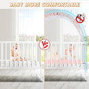 Crib Tent to Keep Baby from Climbing Out - Crib Net to Keep Baby in - Pop Up Breathable Cribs Cover - Canopy with Upgrade Strong Mesh and Durable Zipper (Pink, Lager) by TinyTreasures Baby Boutique