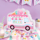 WERNNSAI Ice Cream Piñata -15.7'' x 12.2'' Ice Cream Truck Piñata with Stick and Blindfold Birthday Game for Kids Girls Summer Candy Theme Party Baby Shower School Activities Dessert Party Decorations by TinyTreasures Baby Boutique