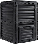 F2C Garden Compost Bin from BPA Free Material -80 Gallon(300 L) Large Compost Bin Aerating Outdoor Compost Box Easy Assembling, Lightweight, Fast Creation of Fertile Soil, Black by GreenHaven Gardens