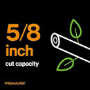 Fiskars Bypass Pruning Shears, 5/8-Inch Cut Capacity SoftGrip Hand Pruner for Small Hands, Blade Stays Sharp Through Heavy Use with Rust Resistant, Low-Friction Coating by GreenHaven Gardens