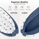 Baby Lounger - Infant Lounger Pillow for Newborn 0-24 Months, Soft, Breathable & Portable Baby Lounger Pillow for Boys & Girls, Cozy Baby Floor Seat for Home & Travel (Bluemoon) by TinyTreasures Baby Boutique