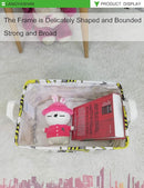 LANGYASHAN Rectangular Storage Bin Collapse Canvas Fabric Cartoon Storage Basket with Handles for Organizing Home Kitchen Boys and Girls Toys Office Closet Shelf Baskets (Rec Engineering Vehicle) by TinyTreasures Baby Boutique