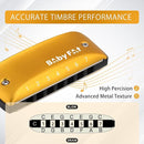 BabyFat 7 Hole Blues Mini Harmonica Set,Diatonic Harmonica with free lanyards,Gifts for Professional Players and Beginners,Easy-playing Musical Instrument(Key of G） by TinyTreasures Baby Boutique