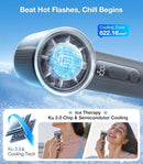 TORRAS COOLiFY iva Handheld Fan with Ice Cooler, 0-100 Adjustable Speed, Super Mini Powerful Portable Fan 5000mAh Rechargeable, Hand Fans for Travel Essentials, Outdoor, Gifts for Dad Women, Charcoal by TinyTreasures Baby Boutique