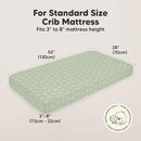 KeaBabies 2-Pack Organic Crib Sheets for Boys, Girls - 52x28 Fitted Crib Mattress Sheet Neutral, Breathable Jersey Cotton Cover for Baby Bed, Toddler Mattress, Soft & Cute Prints (Lunaris) by TinyTreasures Baby Boutique