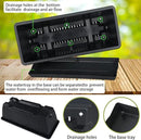 Window Box Planter, 10 Pack Plastic Vegetable Flower Planters Boxes 17 Inches Rectangular Flower Pots with Saucers for Indoor Outdoor Garden, Patio, Home Decor (Black) by GreenHaven Gardens