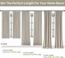 RAIN CITY 94 Inch Long Sun Blocking Curtains with Hooks Linen Blend,Custom Made Blackout Drapes for 90-96 Inch Tall Window,Pinch Pleat for Traverse Rods Floor to Ceiling Track 50 Wide 2 Pack by CozyNest Decor