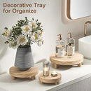3 Pcs Wood Plant Stand Indoor Outdoor, Round Wood Riser for Decor 6/8/10" Wooden Stool Display Stand Flower Pot Holder Small Planter Tray Modern Potter Decorative for Desktop Counter Room (Natural) by GreenHaven Gardens
