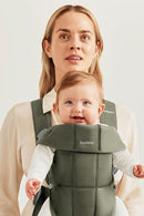 BabyBjörn Baby Carrier Mini, Woven, Dark Green by TinyTreasures Baby Boutique