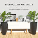 QCQHDU 21 inch Tall Planters for Indoor & Outdoor Plants, 2 Pack Sturdy Plant-Flower-Tree Pots for Front Porch Patio Deck Living Room Decor by GreenHaven Gardens