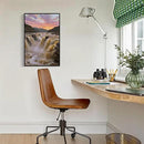 The surging waterfall scenery in the canyon is suitable for posting in the living room bedroom and office landscape posters by CozyNest Decor