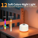 Soothing Sounds White Noise Machine Portable Sleep Machines with 30 Relaxing Sounds 12 Color Options 5 Adjustable Brightness 32 Volume Levels 4 Timer for Baby and Adult Perfect for Home Travel Office by TinyTreasures Baby Boutique