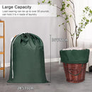 Polecasa Heavy Duty Large Laundry Bag with 130gsm Tear Resistant Fabric and Handles, Easy to Carry Durable Dirty Clothes Drawstring Bag, Perfect for College Dorm,Travel, 2 Pack 28”x36”,Green by TinyTreasures Baby Boutique