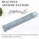 Recorder Instrument for Beginner Kids Adults,8-Hole Soprano Descant Recorder Music Flute with with Cleaning Rod & Leather Case For School Student Home Entertainment(2-Carved Light Blue) by TinyTreasures Baby Boutique