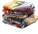 Boho Throw Blanket, 100% Organic Muslin Cotton Breathable Ultra Soft Bed Quilt Throw - All Season Floral Bird Butterfly Farmhouse Decor Blanket for Sofa Couch Chair and Gift. 60" x 80" by CozyNest Decor