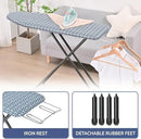 APEXCHASER Ironing Board, Full Size Iron Board with Iron Rest, lightweight Ironing Board with Height Adjustable, Extra Thick Heat-Resistant Cover with Padding, Heavy-Duty Sturdy Metal Legs, 43x13 Blue by CozyNest Decor