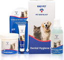 RAD PET - Advanced Pet Dental Hygiene Kit, Vet-Formulated Cat & Dog Tooth Brushing Kit, Complete Oral Care with Cat/Dog Toothbrush and Toothpaste (Enzymatic), Pet Dental Wipes & Water Additive by CozyNest Decor