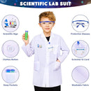 Science Kit for Kids,120 Science Lab Experiments,Scientist Costume Role Play STEM Educational Learning Scientific Tools,Birthday Gifts and Toys for 6 7 8 9 10-12 Years Old Boys Girls Kids by TinyTreasures Baby Boutique