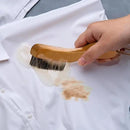 TAKAVU Stain Brush, Laundry Brush for Stain Removal, Natural Horse Hair Cleaning Brush with Ergonomic Handle, Suitable for Delicate Fabrics Without Damage, Perfect Laundry, Shoes, Boots, Home by CozyNest Decor