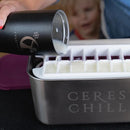 CERES CHILL The Milkstache Luxe Reusable Breastmilk Freezer Storage Container - 1/2 Ounce Cubes fit Any Baby Bottle, Freezing Pumped Milk has Never Been Easier (Stainless Steel), 1 Count by TinyTreasures Baby Boutique