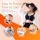 Upgraded Wearable Hands Free Breast Pump: D6 Portable Low Noise Breastfeeding Pumps with 3 Modes & 9 Levels & Memory Function | Leak-Proof Double-Seal Design | Strong Suction 15/17/21/25mm Flange by TinyTreasures Baby Boutique