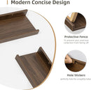Picture Ledge Shelf, Wood Floating Shelves Set of 4, 24 inch Picture Ledge Shelves, Photo Ledge Nursery Book Shelves Wall Mounted for Living Room Kids' Room Bedroom, Color Walnut by TinyTreasures Baby Boutique