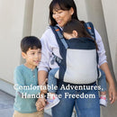 Beco Toddler Carrier - Breathable 3D Mesh Front-Carry & Backpack Style Carrier with Tall Supportive Back and Ergonomic Extra-Wide Seat for Children from 18months (20-60 lbs) - Navy by TinyTreasures Baby Boutique
