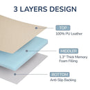 Baby Play Mat for Floor,1.3'' Thick Memory Foam Play Mat,50''x50'' Tummy Time Mat with PU Leather,Cushioned & Waterproof Playpen Mats,Non Slip Crawling Padded for Toddlers,Infants,Kids by TinyTreasures Baby Boutique