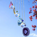 Agate Decor Crystal Prism Suncatcher Window Garden Hanging Sun Catchers Rainbow Maker Pendant by GreenHaven Gardens