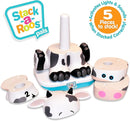 Stack-a-Roos Baby Cow by Salus Brands - Animal Stacking Toy, Educational Early Learning Toy for Infants Babies Toddlers, Age 12+ Months - Great Baby Gifts by TinyTreasures Baby Boutique