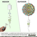 Glow in The Dark Wind Spinner Tail Gazing Ball Spiral Decorative Spiral Tail Wind Spinner Stabilizer Sun Catcher,Indoor Outdoor Hanging Art Garden Decoration Wind Sculpture Stabilizer-13in by GreenHaven Gardens