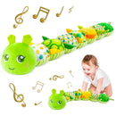 Sumobaby Infant Baby Musical Multi-Sensory Caterpillar, Stuffed Animal Activity Soft Toys, for Tummy Time Newborn 0-3-6-12 Months Boy and Girls,Green by TinyTreasures Baby Boutique