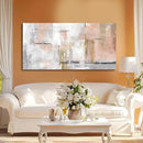 SOUGUAN Canvas Art Gold Wall Decor for Girl Pink Pictures for Living Room Wall Decoration Abstract Wall Art White Modern Painting Pictures 20"x40" by CozyNest Decor