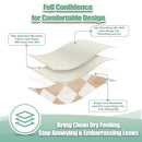 wegreeco Nursing Breast Pads (14 Pack) + Laundry Bag & Travel Storage Bag, 4.7 inch Option - Washable & Reusable Breastfeeding Nursing Pads (Light Coffee, Black Checkerboard, Large, Plain Shape) by TinyTreasures Baby Boutique