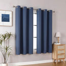 ChrisDowa Blackout Curtains 48 inches Long for Bedroom - 2 Panels Set Grommet Thermal Insulated Room Darkening Curtains for Living Room (Stone Blue, 42 x 48 Inch) by CozyNest Decor