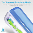 Pursonic Portable UV Toothbrush Sanitizer Case - Travel Toothbrush Sanitizer and Holder - For Electric and Manual Brush Heads with UV Light & Auto Shut Off Timer by CozyNest Decor