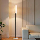 Floor Lamp for Living Room,Dimmable Floor Lamp with LED Bulb,Modern Standing Lamp with Marble Base,Tall Standing Lamps for Living Room,Bedroom,Office,Reading and Nursery(Black) by CozyNest Decor