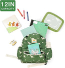 STEAMEDBUN Corduroy Toddler Backpack for Boys 2-4: Kids backpack for Boys Girls - 12 inch Preschool Kindergarten Backpacks - Dinosaur by TinyTreasures Baby Boutique