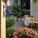 Hanging Plants Bracket 12" Bird Planter Outdoor Hooks Hangers for Flower Baskets Pot Bird Feeder Wind Chimes Lanterns Patio Garden Outdoor Indoor Metal Black, 2 Pack by GreenHaven Gardens