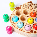 Montessori Magnetic Wooden Fishing Game for Toddlers 1-3 Years Old,Fine Motor Skills Early Learning Eyes Hands Cooperation Toy for Boys & Girls Great Birthday Gift by TinyTreasures Baby Boutique