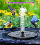 SZMP Solar Fountain 4W Bird Bath Fountains Upgraded 60 LED Lights, Solar Powered Fountain Pump Built-in 4000 Battery with 7 Nozzle & 4 Fixer, Solar Water Fountain for Garden, Bird Bath, Pool, Pond by GreenHaven Gardens